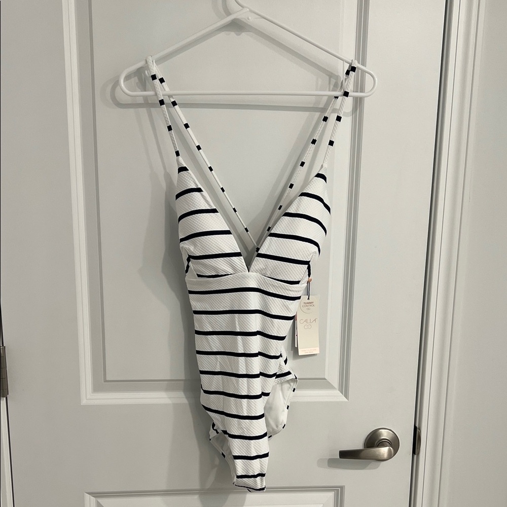 Calia One Piece Swimsuit with Tummy Control Size 10 New with Tags